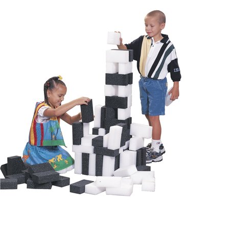 SPORTIME BrickWorks Bricks, 2 x 9 x 412 Inches, Black and White, 100PK SF40 BLACK/WHITE